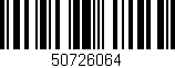 Código de barras (EAN, GTIN, SKU, ISBN): '50726064'