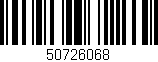 Código de barras (EAN, GTIN, SKU, ISBN): '50726068'