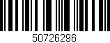 Código de barras (EAN, GTIN, SKU, ISBN): '50726296'