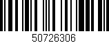 Código de barras (EAN, GTIN, SKU, ISBN): '50726306'