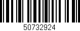 Código de barras (EAN, GTIN, SKU, ISBN): '50732924'