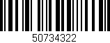 Código de barras (EAN, GTIN, SKU, ISBN): '50734322'