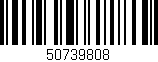 Código de barras (EAN, GTIN, SKU, ISBN): '50739808'