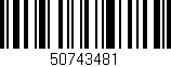Código de barras (EAN, GTIN, SKU, ISBN): '50743481'