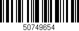 Código de barras (EAN, GTIN, SKU, ISBN): '50749654'