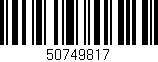 Código de barras (EAN, GTIN, SKU, ISBN): '50749817'