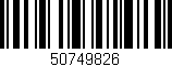 Código de barras (EAN, GTIN, SKU, ISBN): '50749826'
