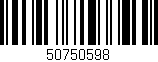 Código de barras (EAN, GTIN, SKU, ISBN): '50750598'