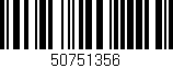 Código de barras (EAN, GTIN, SKU, ISBN): '50751356'