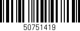 Código de barras (EAN, GTIN, SKU, ISBN): '50751419'