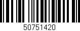 Código de barras (EAN, GTIN, SKU, ISBN): '50751420'