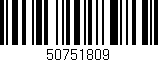 Código de barras (EAN, GTIN, SKU, ISBN): '50751809'