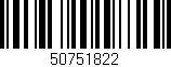Código de barras (EAN, GTIN, SKU, ISBN): '50751822'