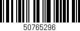 Código de barras (EAN, GTIN, SKU, ISBN): '50765296'