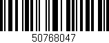 Código de barras (EAN, GTIN, SKU, ISBN): '50768047'