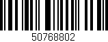Código de barras (EAN, GTIN, SKU, ISBN): '50768802'