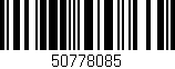 Código de barras (EAN, GTIN, SKU, ISBN): '50778085'
