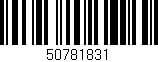 Código de barras (EAN, GTIN, SKU, ISBN): '50781831'