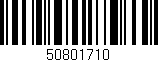 Código de barras (EAN, GTIN, SKU, ISBN): '50801710'