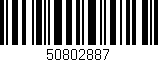 Código de barras (EAN, GTIN, SKU, ISBN): '50802887'