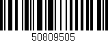 Código de barras (EAN, GTIN, SKU, ISBN): '50809505'