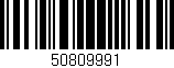 Código de barras (EAN, GTIN, SKU, ISBN): '50809991'