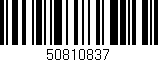 Código de barras (EAN, GTIN, SKU, ISBN): '50810837'