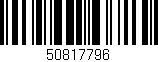 Código de barras (EAN, GTIN, SKU, ISBN): '50817796'