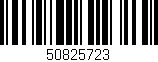 Código de barras (EAN, GTIN, SKU, ISBN): '50825723'