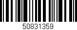 Código de barras (EAN, GTIN, SKU, ISBN): '50831359'