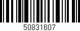 Código de barras (EAN, GTIN, SKU, ISBN): '50831607'