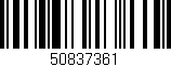 Código de barras (EAN, GTIN, SKU, ISBN): '50837361'