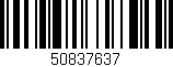 Código de barras (EAN, GTIN, SKU, ISBN): '50837637'