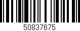 Código de barras (EAN, GTIN, SKU, ISBN): '50837675'