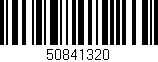 Código de barras (EAN, GTIN, SKU, ISBN): '50841320'