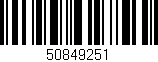 Código de barras (EAN, GTIN, SKU, ISBN): '50849251'