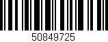 Código de barras (EAN, GTIN, SKU, ISBN): '50849725'