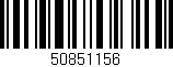 Código de barras (EAN, GTIN, SKU, ISBN): '50851156'