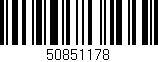 Código de barras (EAN, GTIN, SKU, ISBN): '50851178'