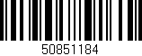 Código de barras (EAN, GTIN, SKU, ISBN): '50851184'