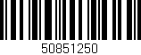 Código de barras (EAN, GTIN, SKU, ISBN): '50851250'
