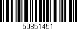 Código de barras (EAN, GTIN, SKU, ISBN): '50851451'