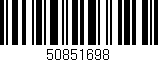 Código de barras (EAN, GTIN, SKU, ISBN): '50851698'
