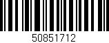 Código de barras (EAN, GTIN, SKU, ISBN): '50851712'