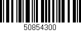 Código de barras (EAN, GTIN, SKU, ISBN): '50854300'
