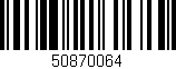 Código de barras (EAN, GTIN, SKU, ISBN): '50870064'