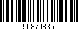 Código de barras (EAN, GTIN, SKU, ISBN): '50870835'