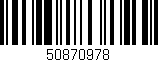 Código de barras (EAN, GTIN, SKU, ISBN): '50870978'