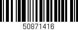 Código de barras (EAN, GTIN, SKU, ISBN): '50871416'