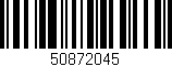 Código de barras (EAN, GTIN, SKU, ISBN): '50872045'
